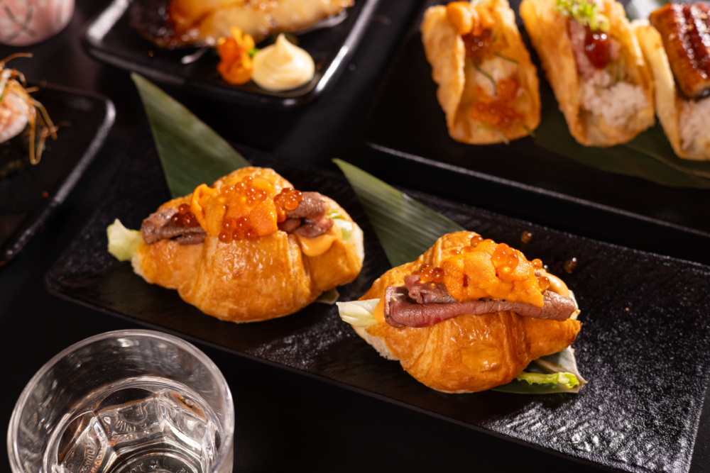 A5宮崎和牛海膽牛角包