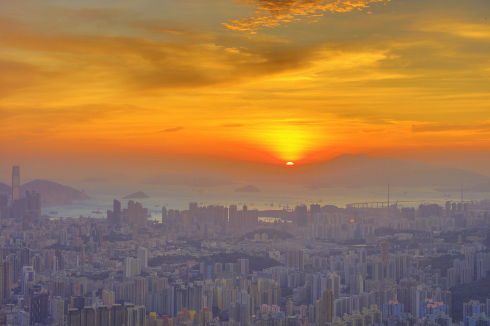 香港日出好去處：飛鵝山。