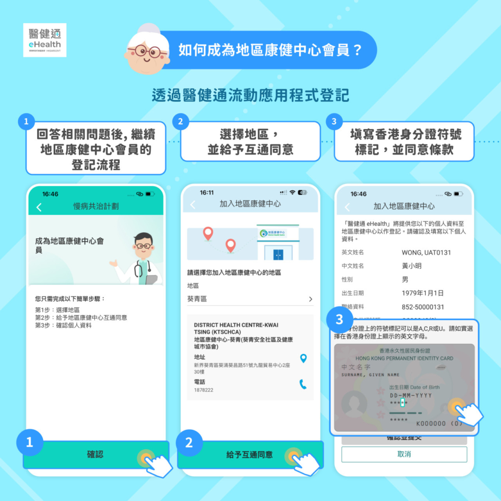 地區康健中心申請方法2