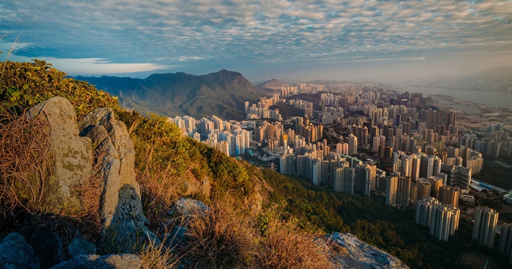 香港日落好去處：獅子山。