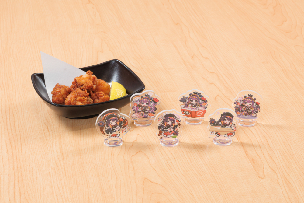 炸章魚塊（$36）隨餐附贈限定亞加力小立牌（共 6 款，款式隨機）