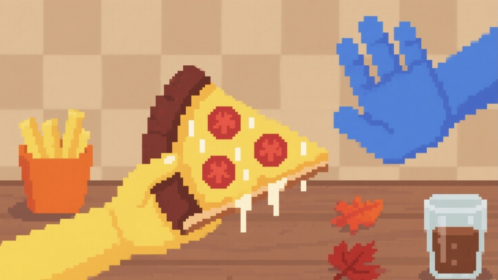 D.說不餓，但期待有人分給你