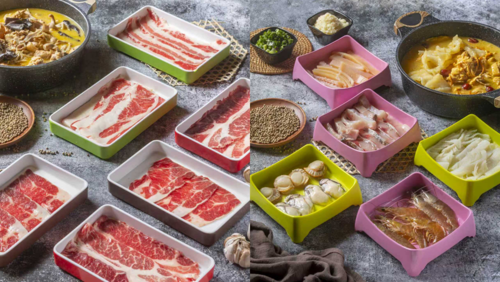 享用雞煲後再轉為火鍋湯底,配近百款優質肉類、時令海鮮、各式配料及繼續打邊爐,