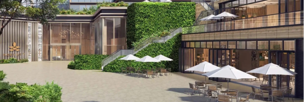 酒店主打「都市綠洲」概念,房內設計以柔和色系與落地玻璃為主,部分房型可眺望維港或體育園全景。