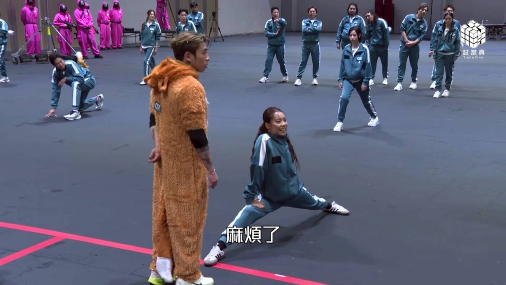 首輪遊戲再玩「狐狸先生幾多點」，陳凱詠（Jace）更大晒一字馬成為亮點