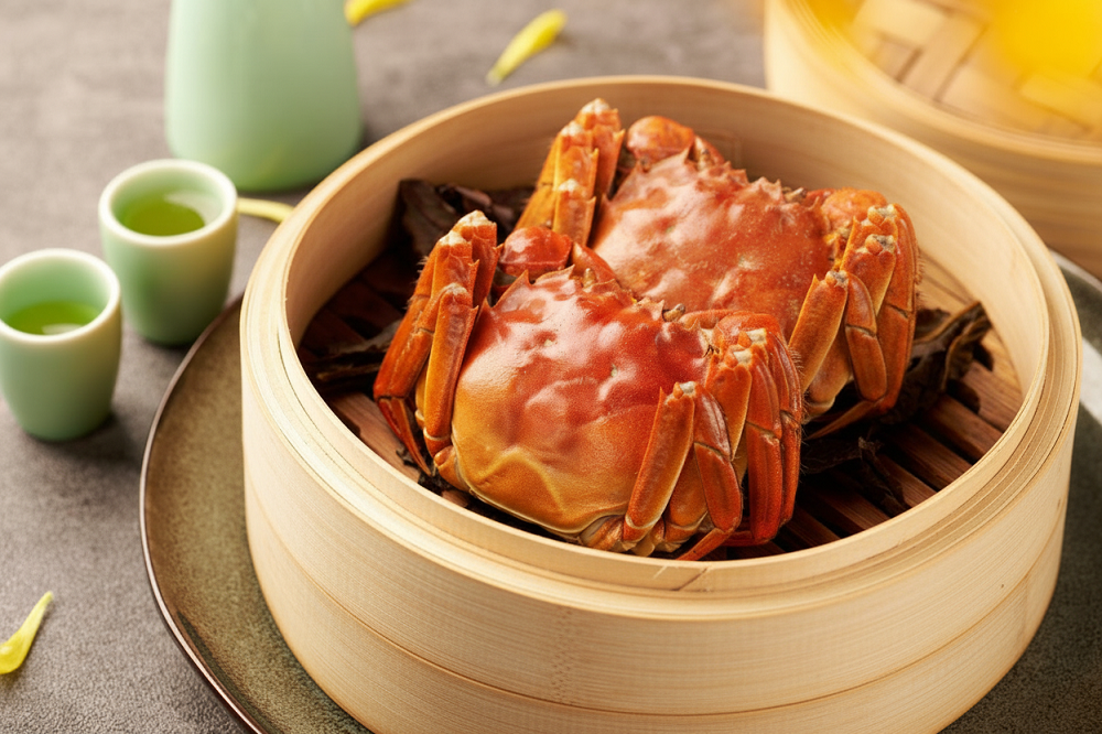 食用大閘蟹需完全煮熟,避免與單寧酸及寒性食物同食,並控制份量;建議搭配薑醋、薑茶或黃酒等溫性組合來驅寒暖胃助消化。