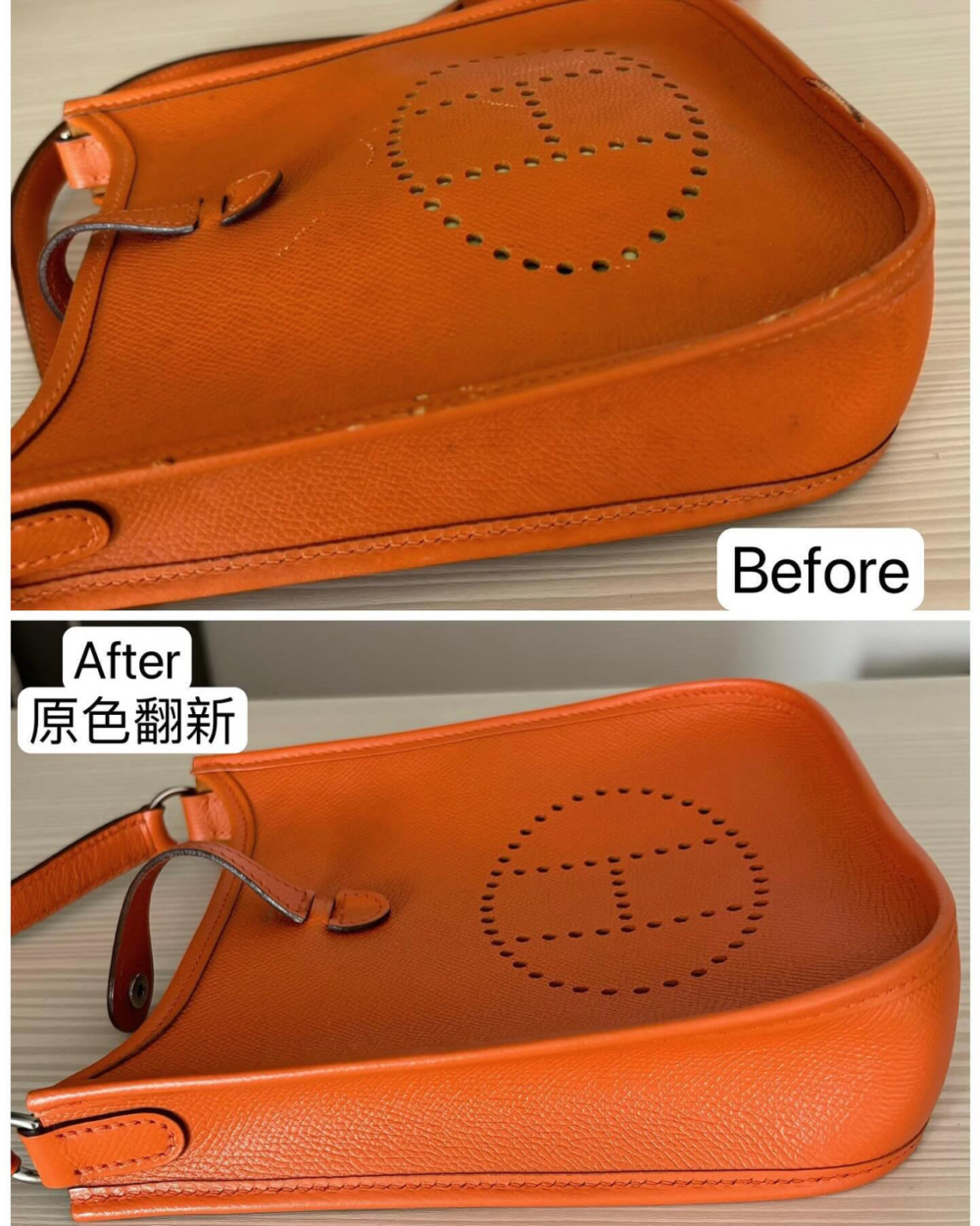 早前小儀罕有大曬Hermès袋，亦是想與大家分享手袋用舊翻新過程。