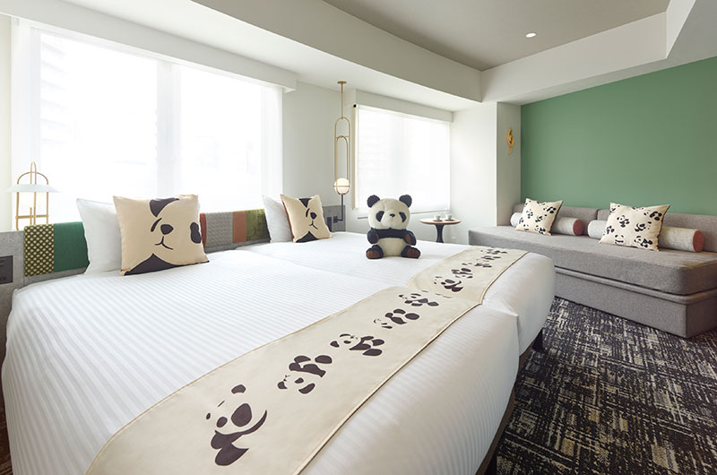 三井花園飯店上野提供超可愛的「櫻花熊貓客房」,地點近上野動物園,且交通便利,是兼具文化體驗與親子主題的理想日本親子酒店。