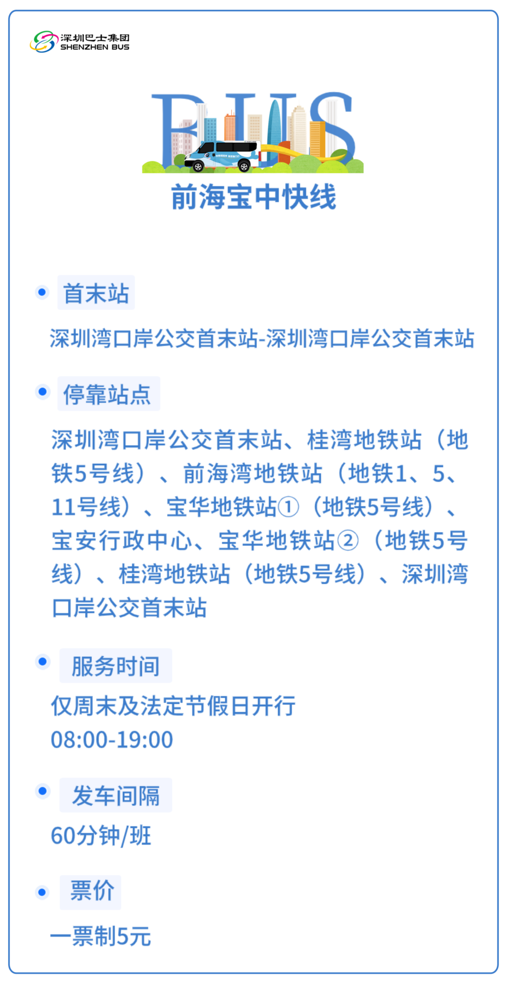 近日開通試運行「前海寶中快線」,連接深圳灣口岸與前海壹方城。