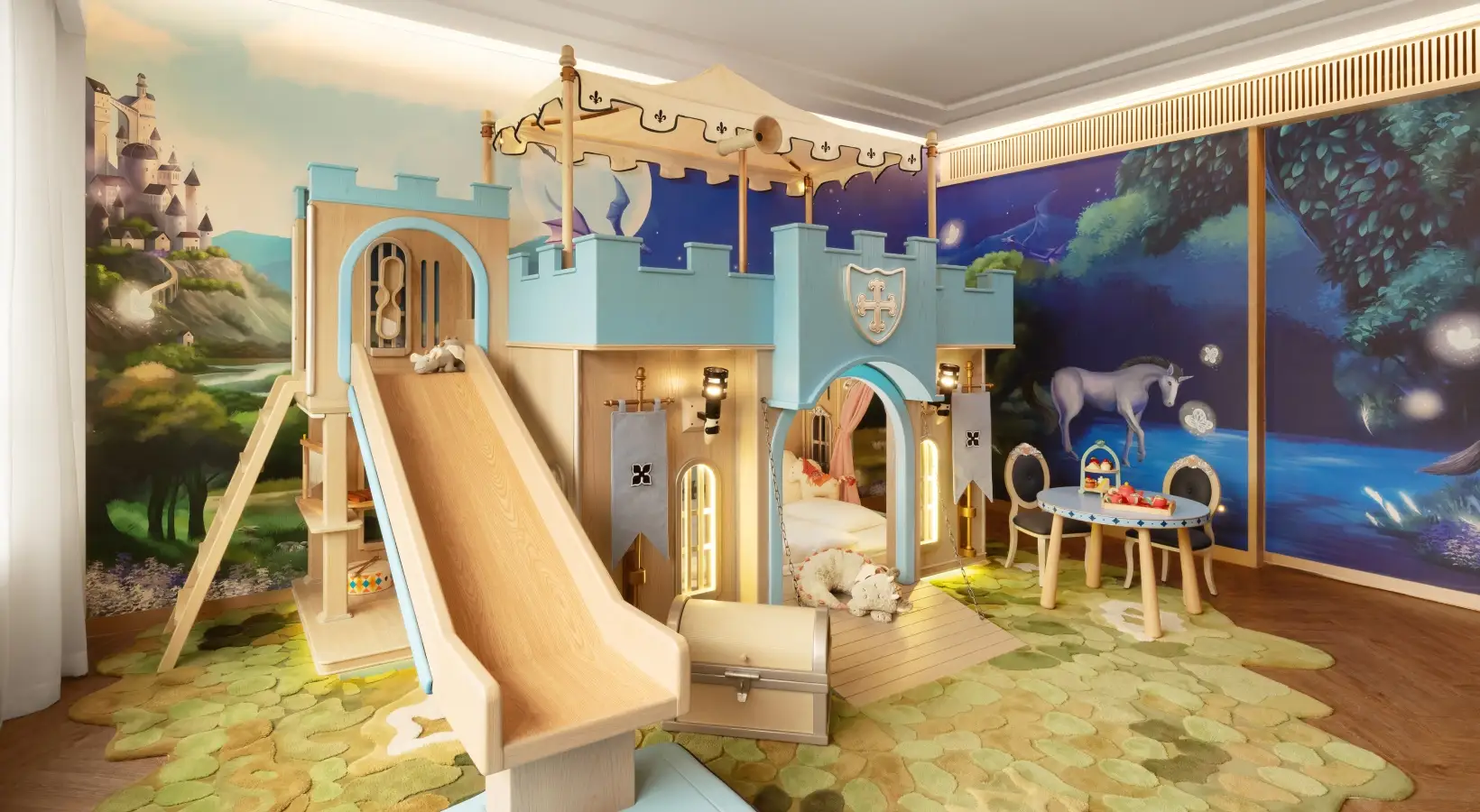 夢幻「魔幻城堡」主題房。