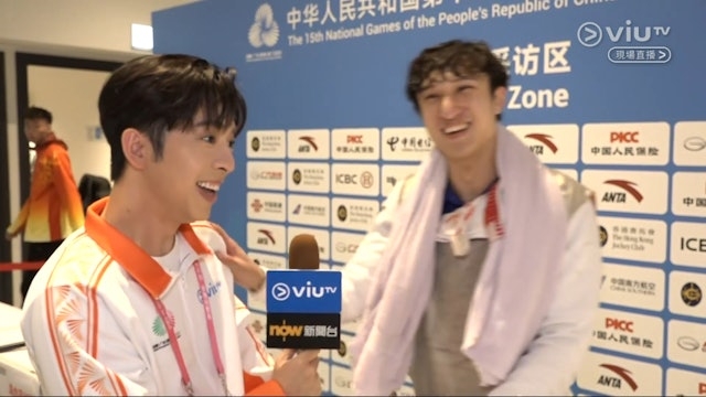 蔡俊彥突然「放箭」令Edan有點措手不及，只好自嘲一番：「係呀係呀，我都大個啦。」