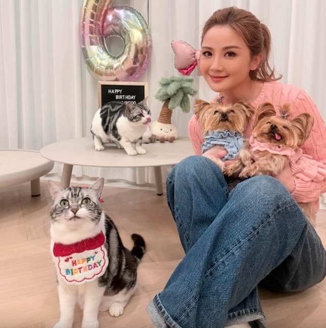 阿Sa早前曾在社交平台透露家中多了兩位新成員狗狗「芝麻妹妹」與貓貓「阿Boo妹妹」