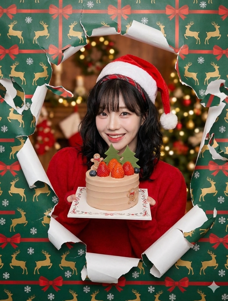 Google Gemini AI 免費整聖誕爆破照