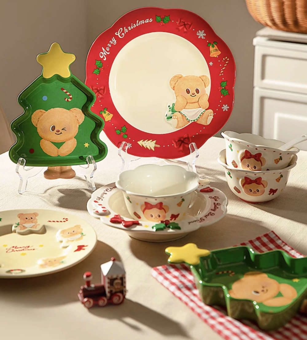 ButterBear聖誕餐具套裝｜原價¥22.8起 券後¥20起