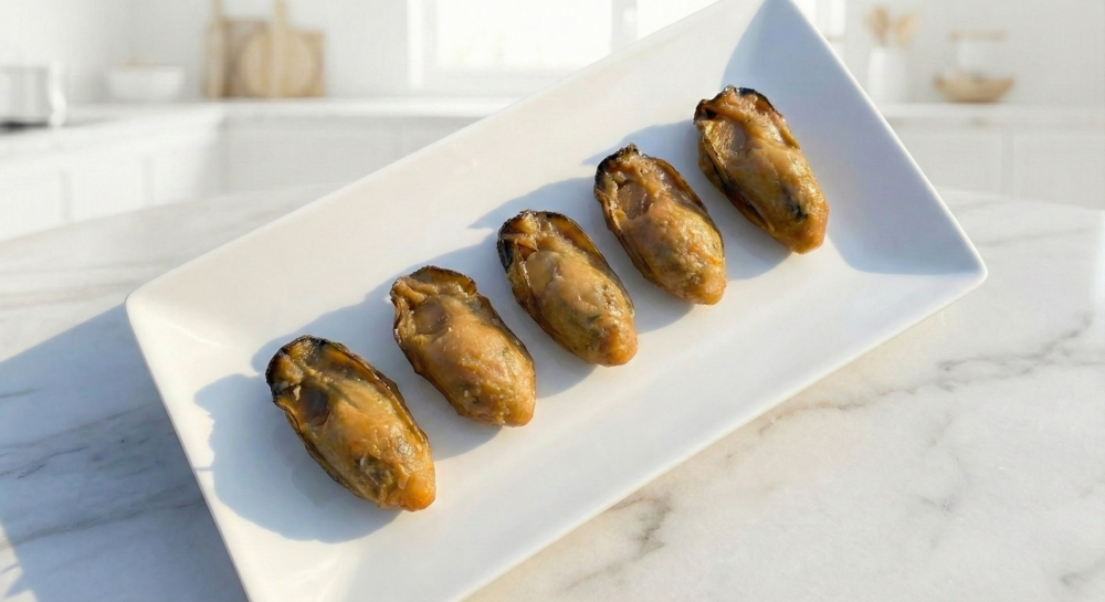 金蠔是冬季限定的極品食材,通常趁著冬天空氣乾燥、陽光充足時,將肥美飽滿的鮮蠔進行約 2 至 4 天的短暫生曬。