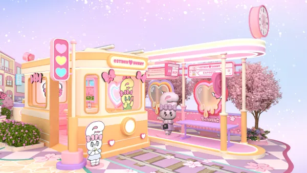 新年好去處2026｜MCP新都城中心：Esther Bunny「新春櫻花鐵道之旅」