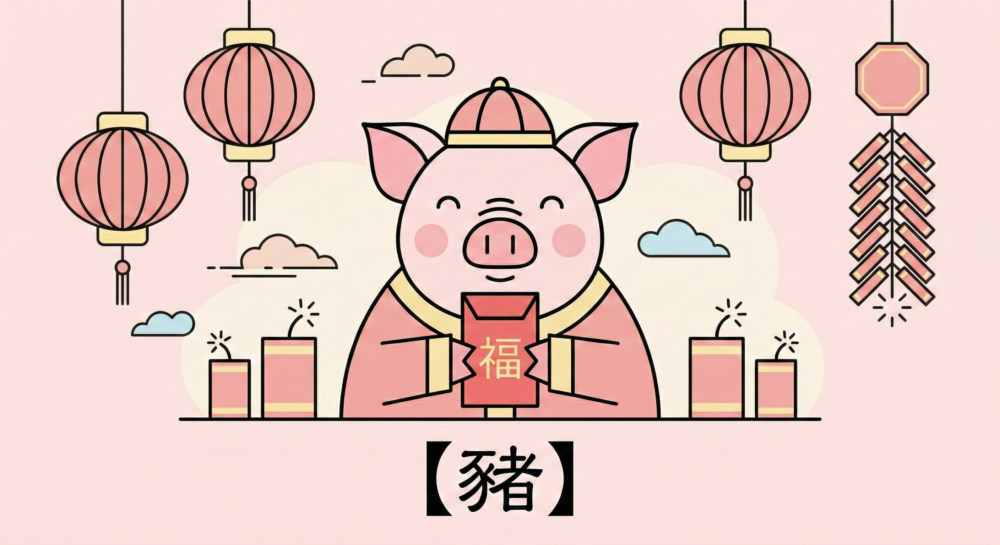 屬豬的朋友，今年腦筋轉動特別快，能在職場上迅速解決難題。