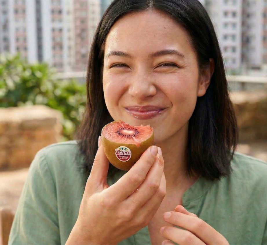 寶石紅奇異果口感細緻甜美爆汁，帶有莓果清甜餘韻。