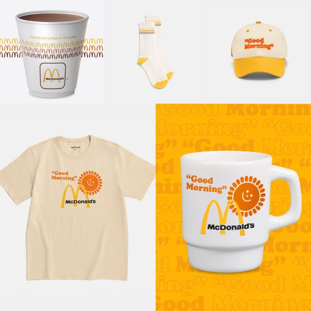 人氣短袖T恤以品牌經典 logo配上日出圖案設計，日常著都好易襯。