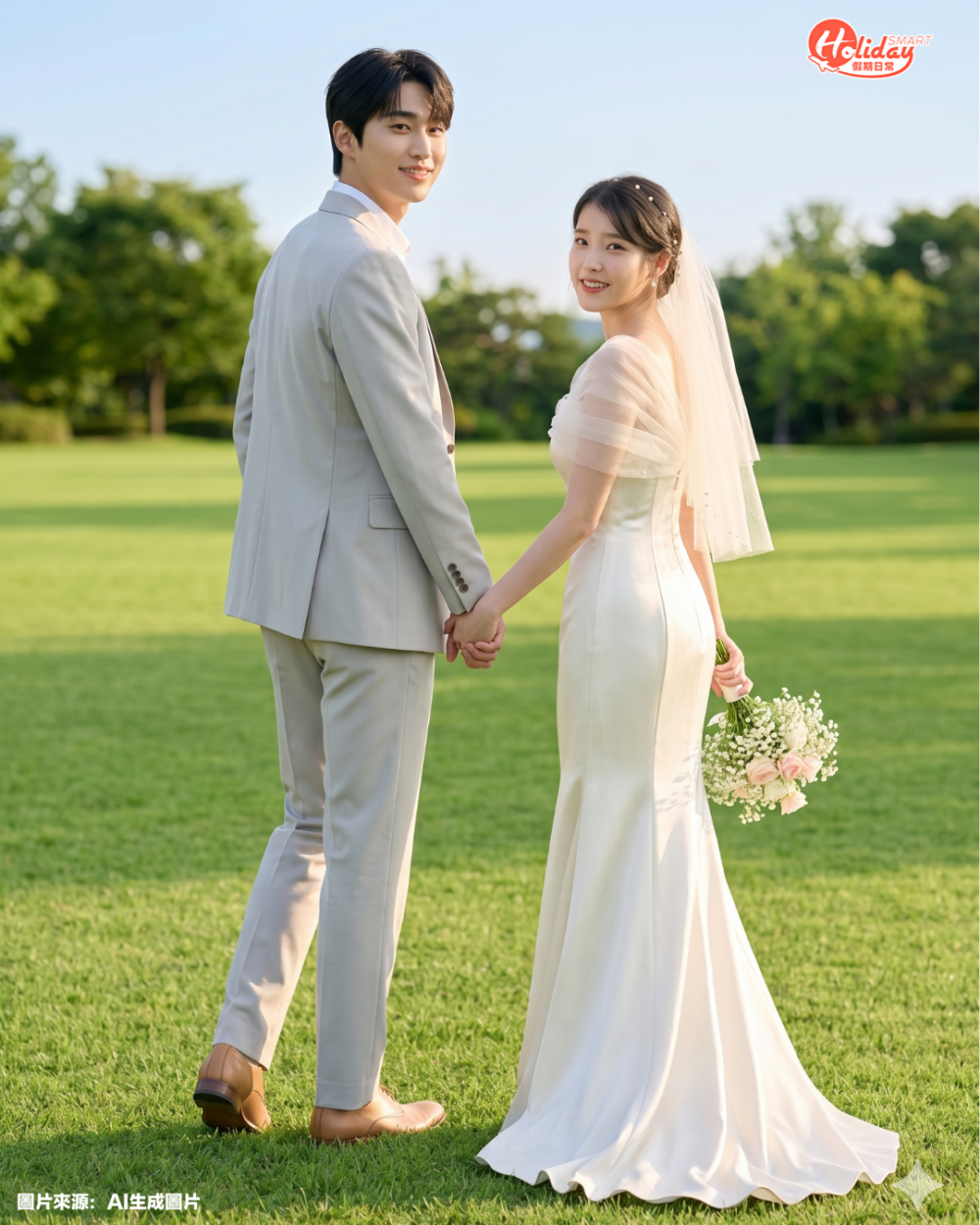 AI免費生成韓系婚紗照！