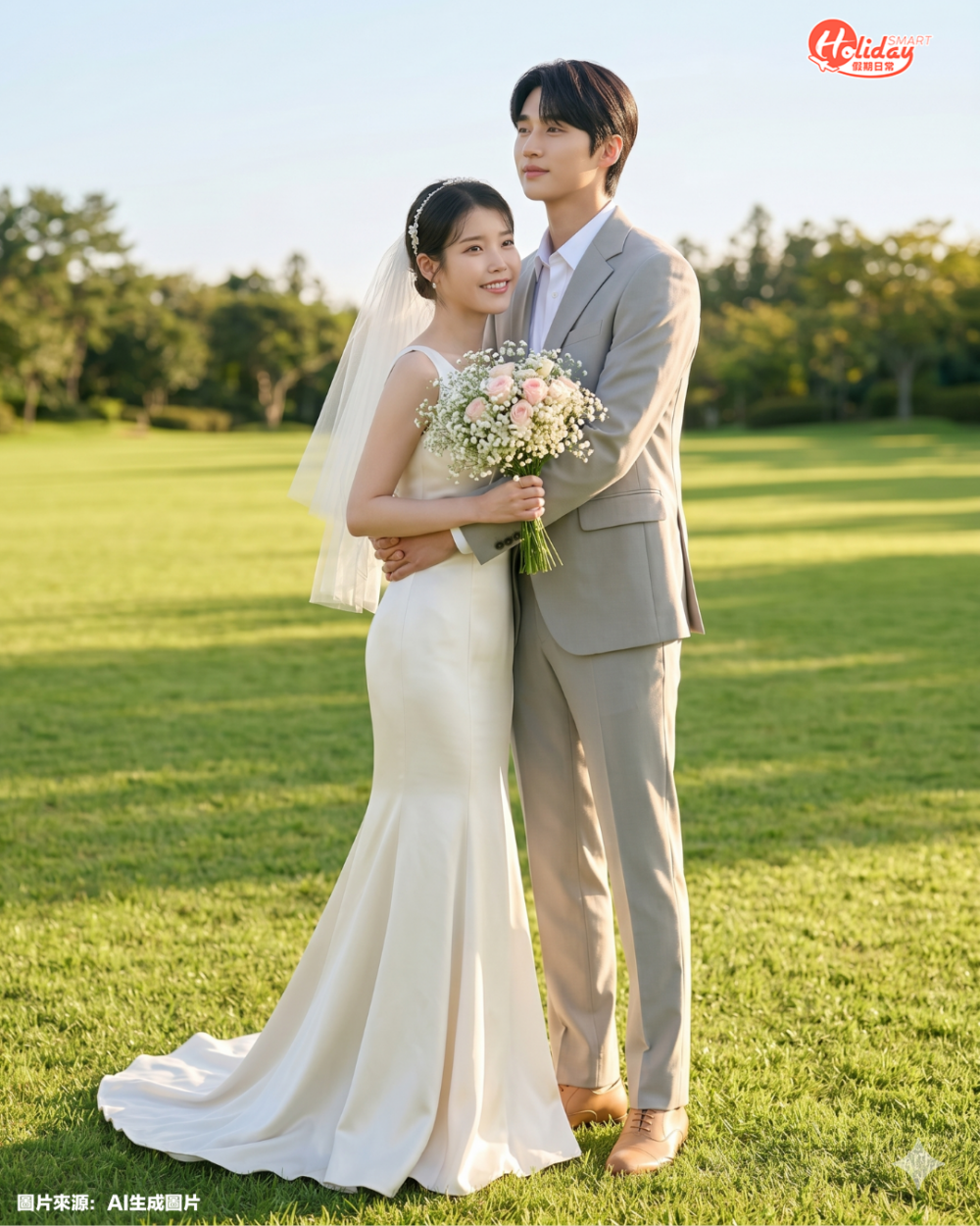 AI免費生成韓系婚紗照！