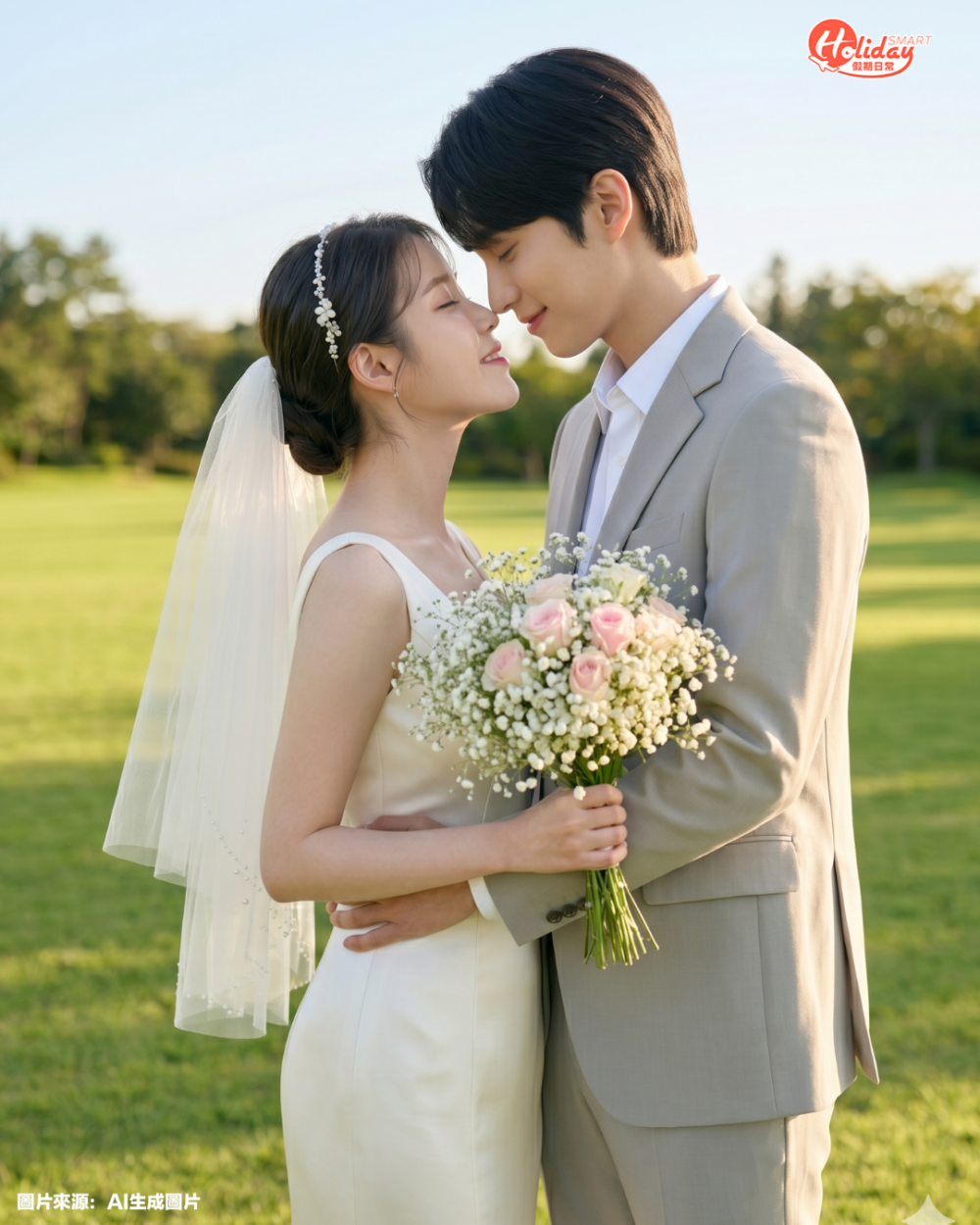 AI免費生成韓系婚紗照！