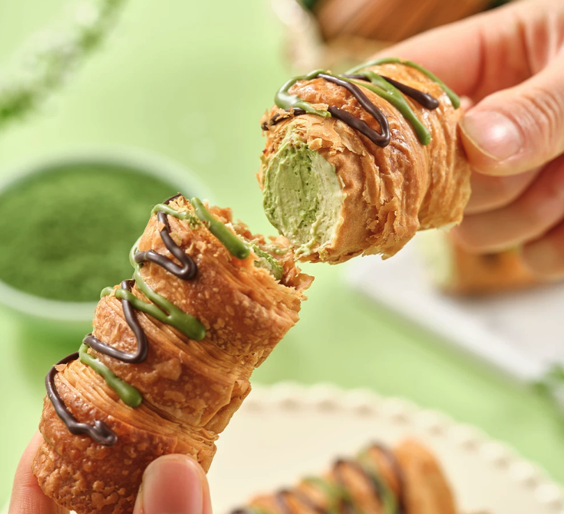 茉莉抹茶可頌號角酥