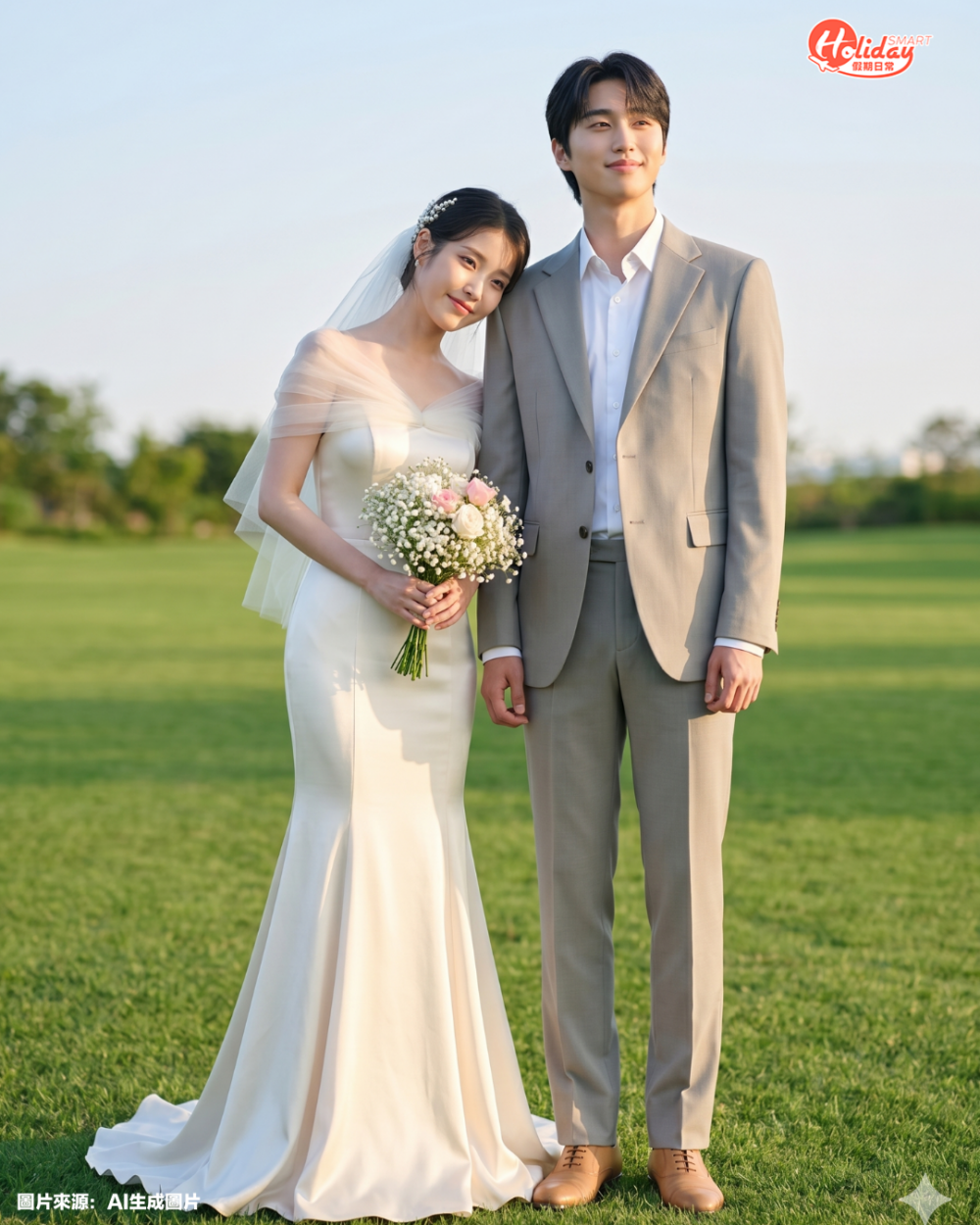 AI免費生成韓系婚紗照！