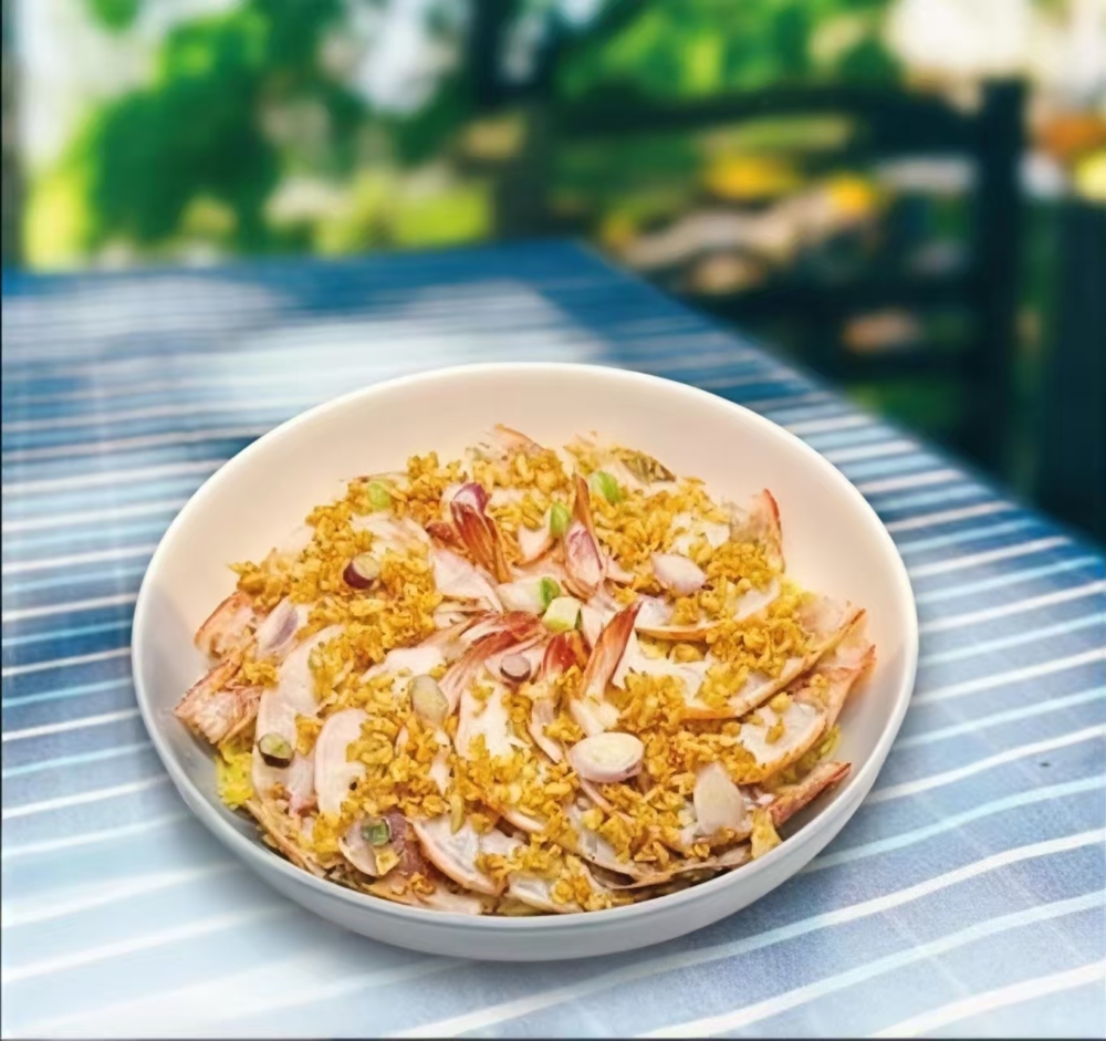 金蝦蒜海蝦蒸飯