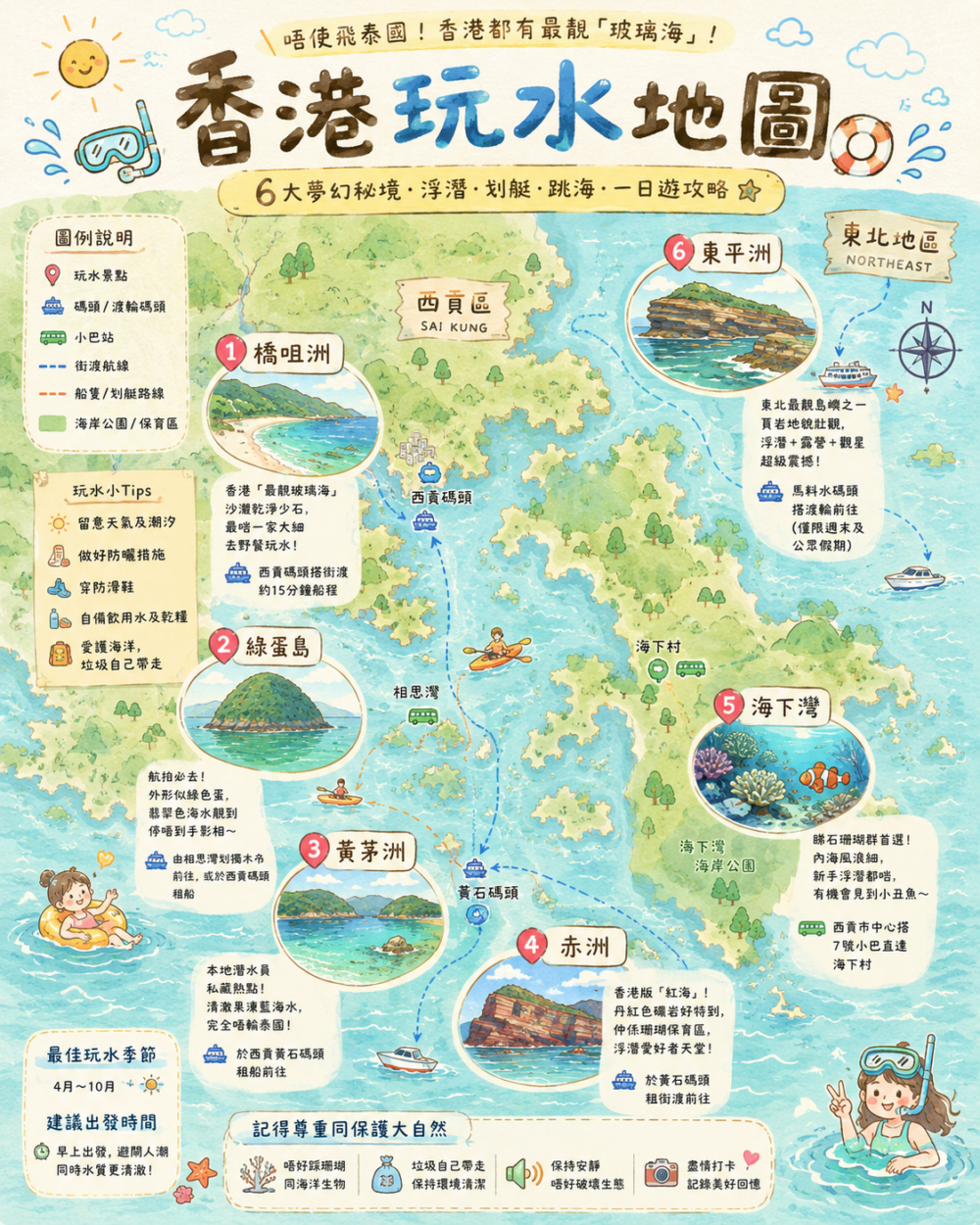 香港玩水地圖