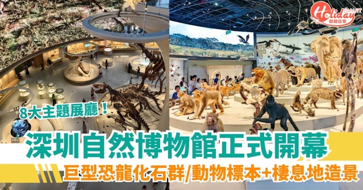 【北上好去處】深圳自然博物館正式開幕！8大主題展廳一文睇清！巨型恐龍化石群 / 動物標本 / 逼真棲息地造景（附地址、前往攻略）