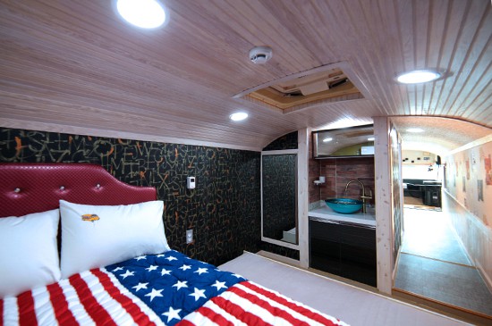 School Bus Camping Pension