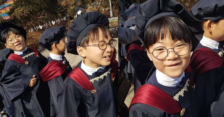 大韓、民國、萬歲幼稚園畢業啦！三胞胎暴風抽高，網友：「身高看起來像是小學畢業啊～」