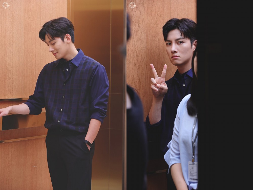 池昌旭拍攝《融化我吧》的花絮照