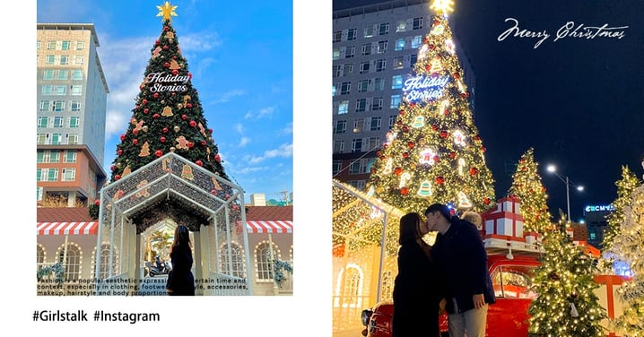 韓國首爾聖誕打卡聖地！時代廣場的「巨大聖誕樹」，情侶約會Best景點～