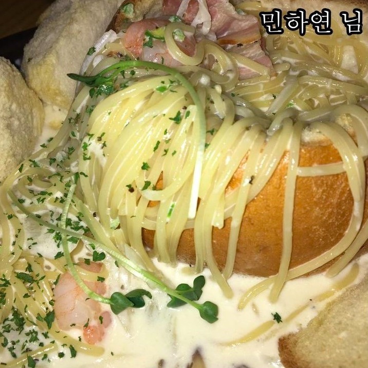韓網食物醜照大賽 奶油義大利麵