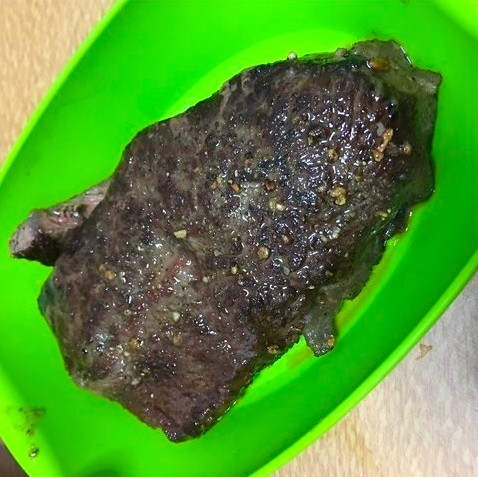 韓網食物醜照大賽 牛排