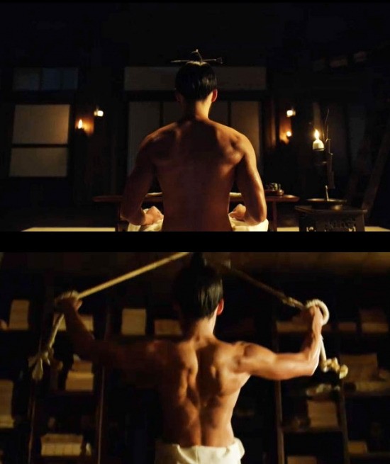 玄彬電影《逆鱗》秀身材