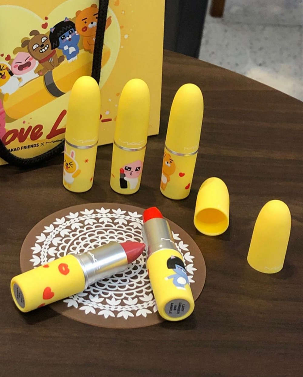 kakaofriends與mac聯名唇膏