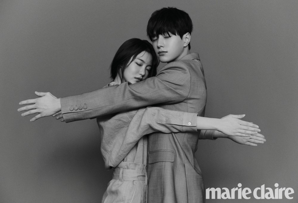 金明洙與辛睿恩最近一起拍攝畫報