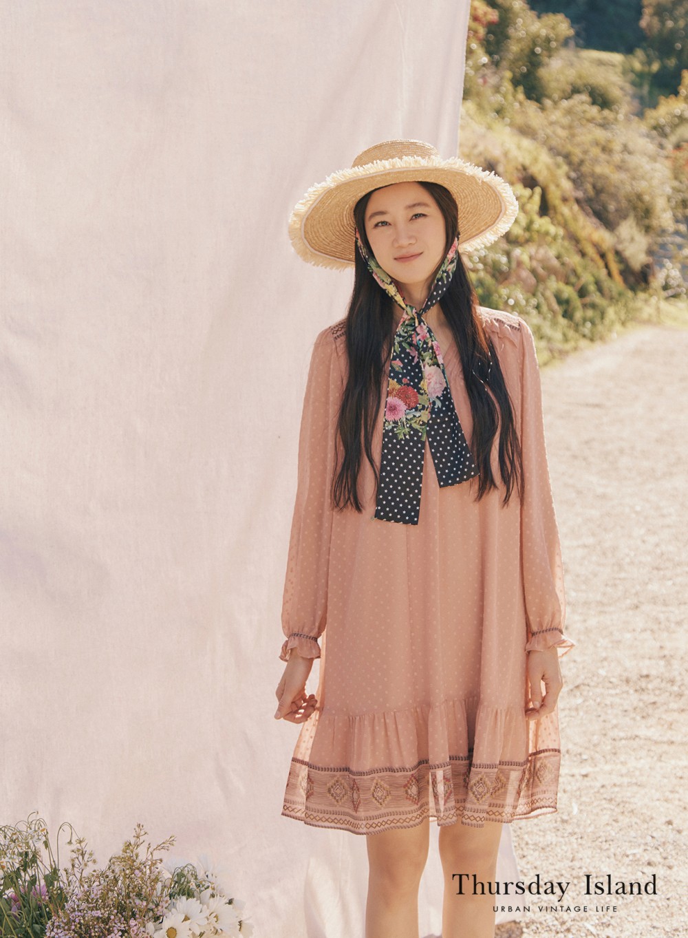 隨性的孔曉振很適合波希米亞風服飾