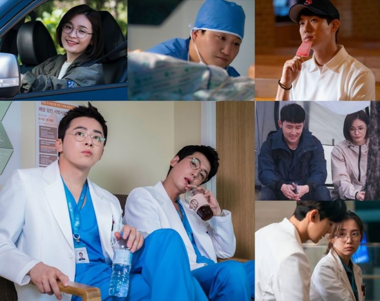 由曹政奭、柳演錫、鄭敬淏、金大明、田美都主演的tvN《機智醫生生活》五人幫感情解析