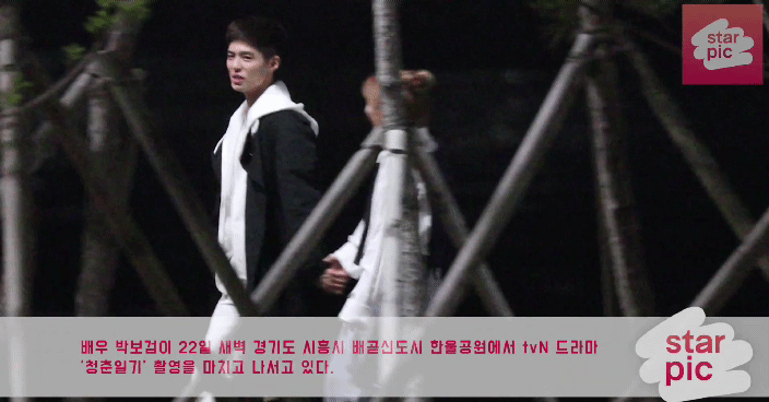 朴寶劍、朴素丹主演的tvN《青春紀錄》路透照曝光