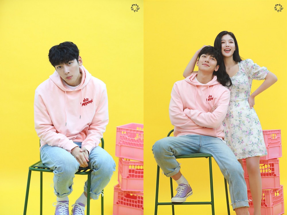 《便利店新星》池昌旭與金裕貞的海報拍攝現場