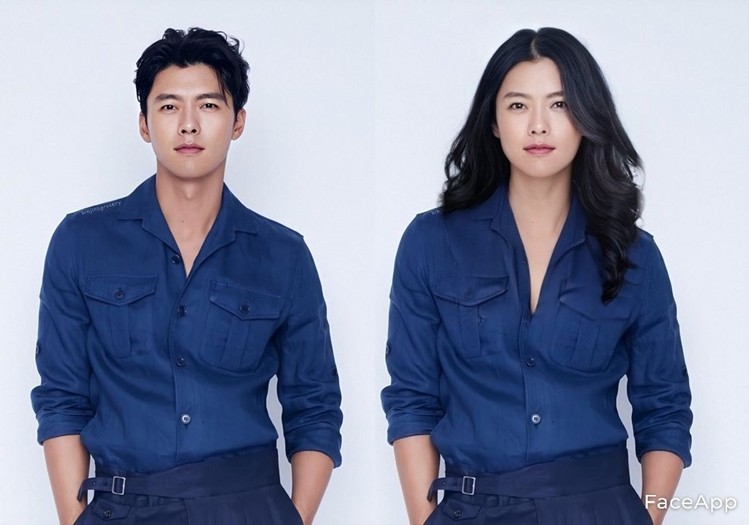 韓國男星 Face App 變性濾鏡 玄彬