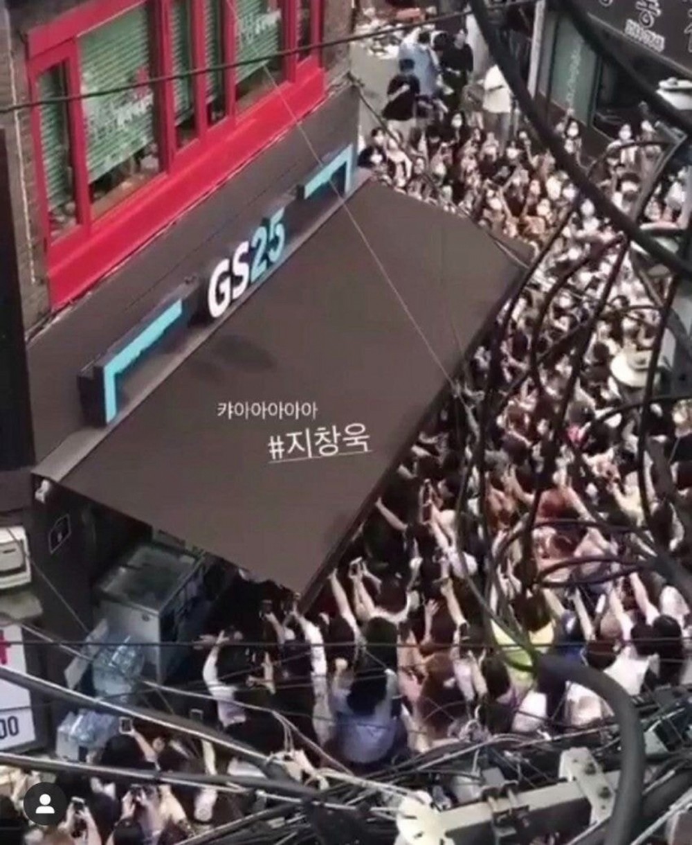 池昌旭「便利店活動」吸引大批粉絲圍觀