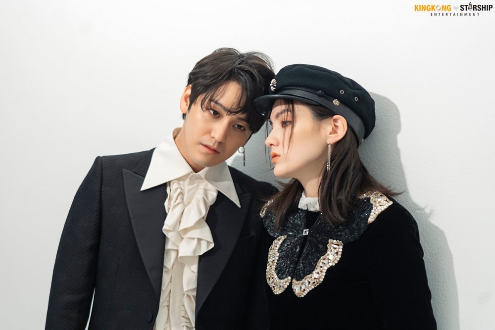 金汎與金容智畫報花絮照