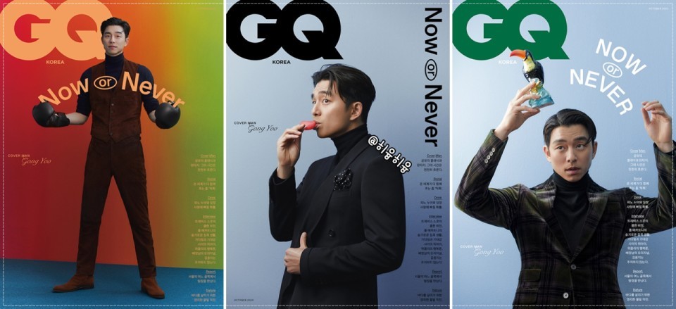 孔劉成為GQ Korea 10月份封面人物