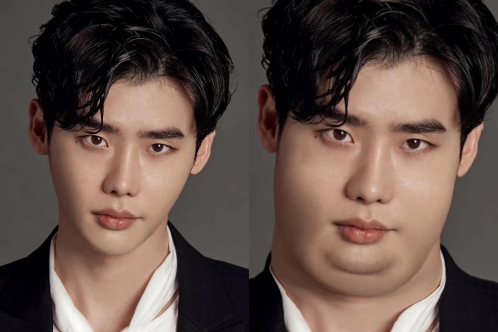 李鍾碩發胖對比照