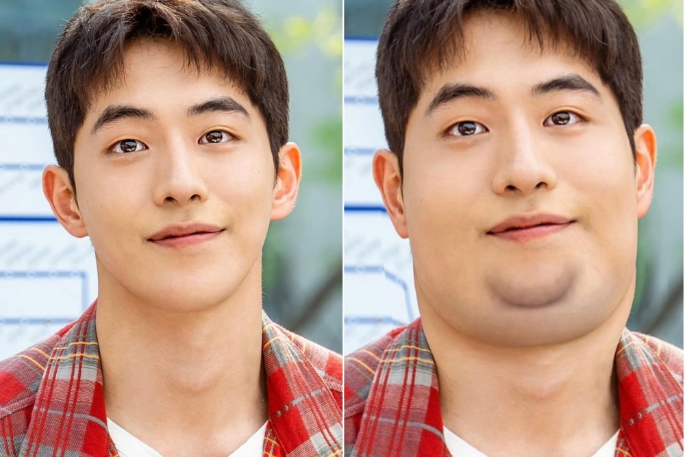 南柱赫發胖對比照